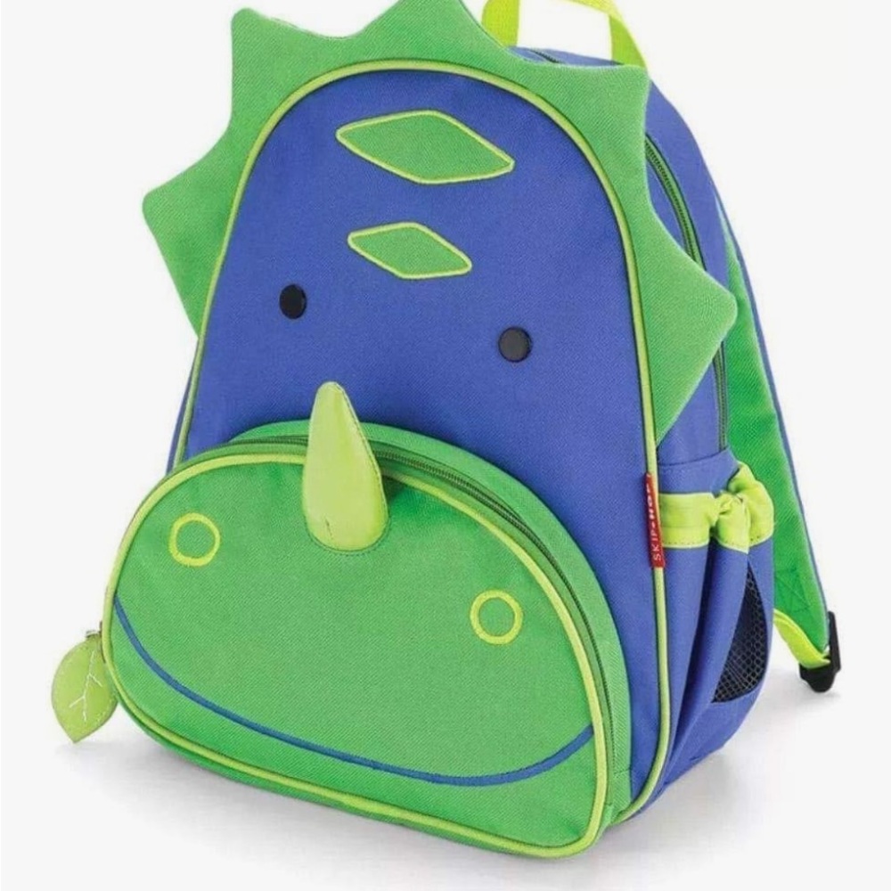 Skip Hop Blue and Green Dinosaur Backpack